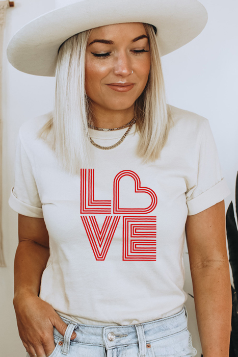 Stacked Love Graphic Tee