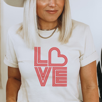 Stacked Love Graphic Tee