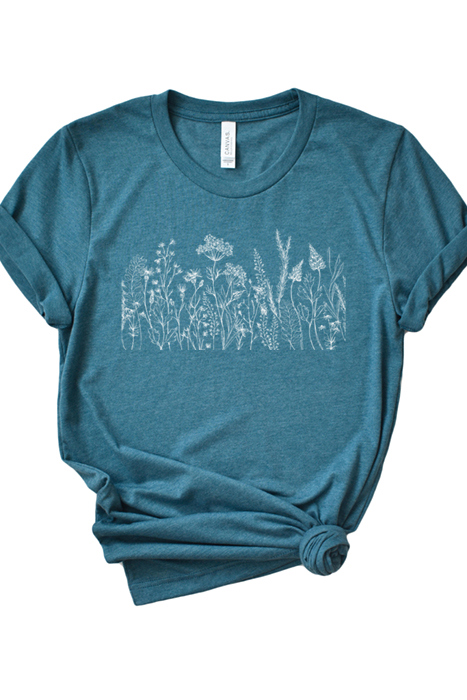 Wildflowers Graphic Tee, Bella Canvas Tee