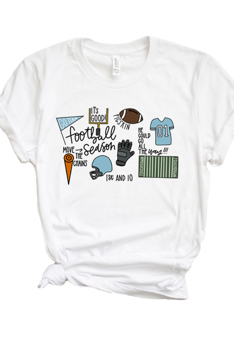 Football Season Graphic Tee, Sports Tee, Bella Canvas