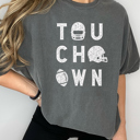  Touchdown Oversized Graphic Tee, Comfort Color Shirt