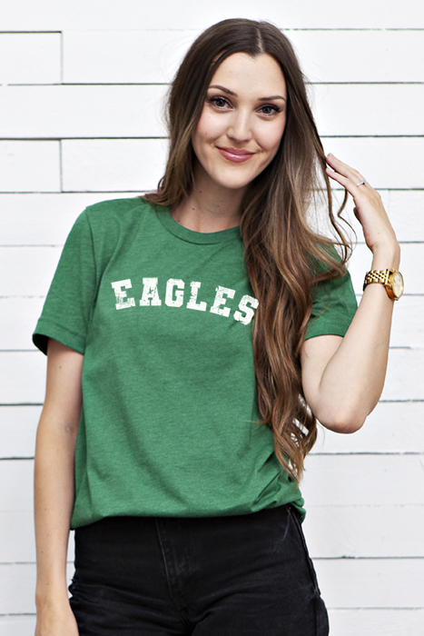 Eagles Mascot Graphic Tee, Game Day Shirt, Bella Canvas Shirt