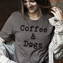  Coffee & Dogs Graphic Tee, Bella Canvas Tee