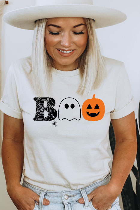 Halloween Boo Graphic Tee, Halloween Shirt
