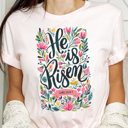  He Is Risen Graphic Tee, Easter Tee, Spring Shirt