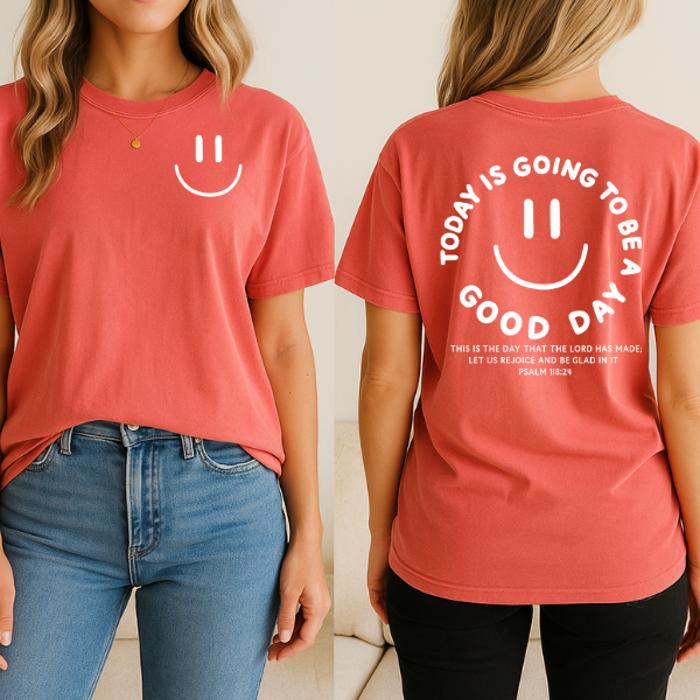Good Day Oversized Graphic Tee, Comfort Color Tee