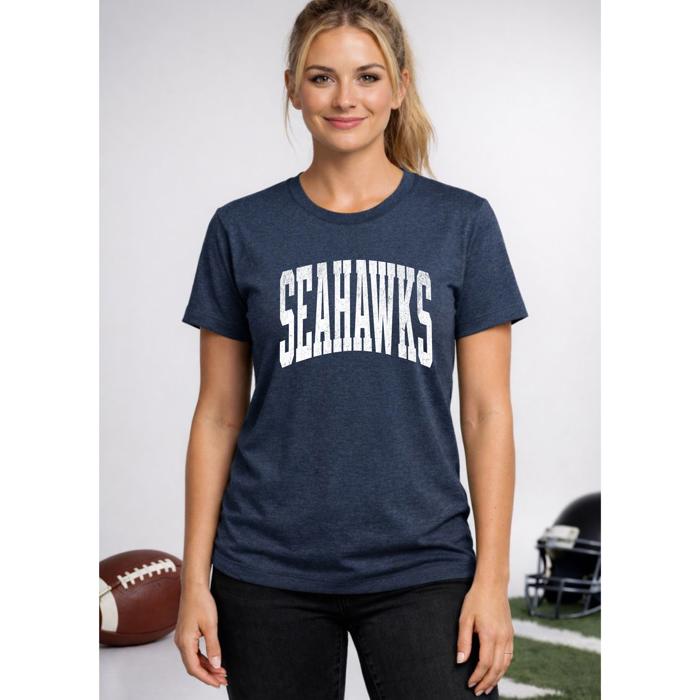 Seahawks Team Graphic Tee, Super Bowl Shirt, Football Team, Bella Canvas