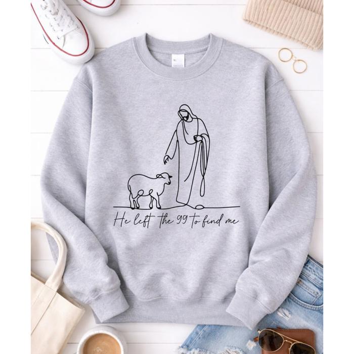 He Left The 99 Graphic Sweatshirt