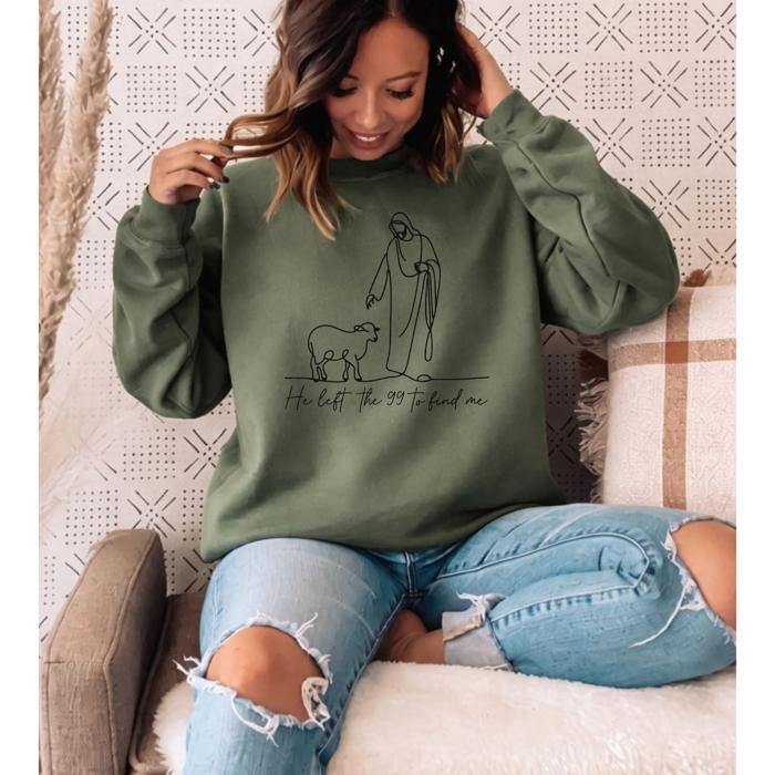 He Left The 99 Graphic Sweatshirt