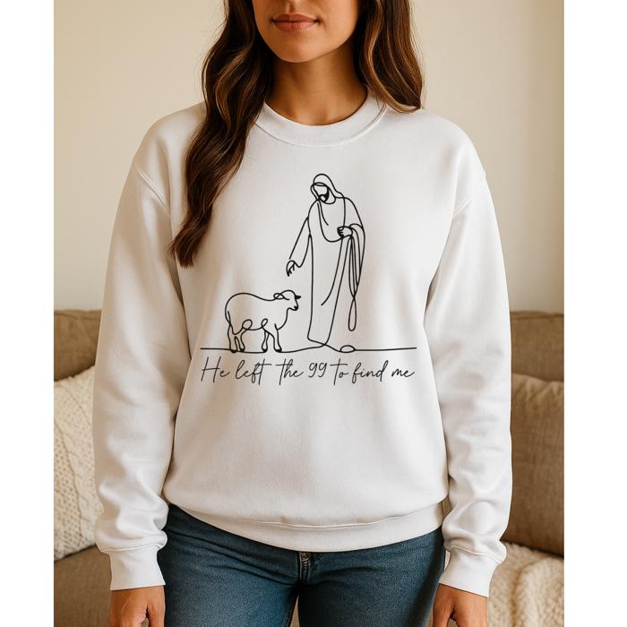 He Left The 99 Graphic Sweatshirt