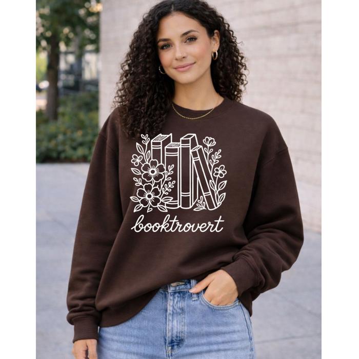 Booktrovert Sweatshirt, Book Sweatshirt, Reading
