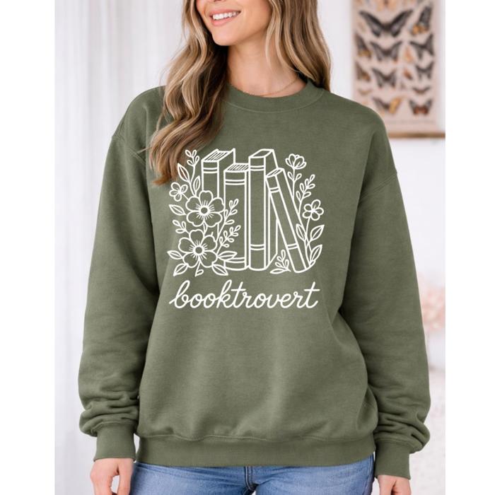 Booktrovert Sweatshirt, Book Sweatshirt, Reading