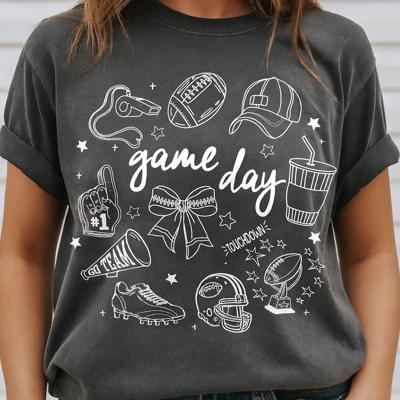 Game Day Football Tee, Comfort Color Tee