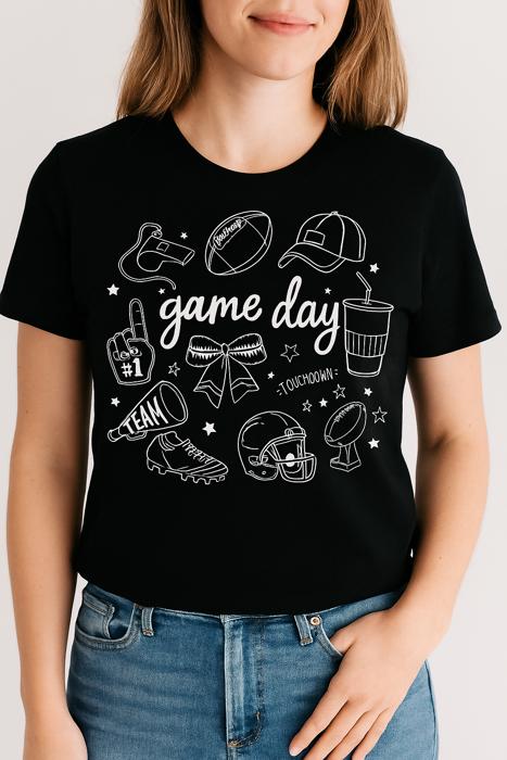 Game Day Football Graphic Tee, Bella Canvas Shirt