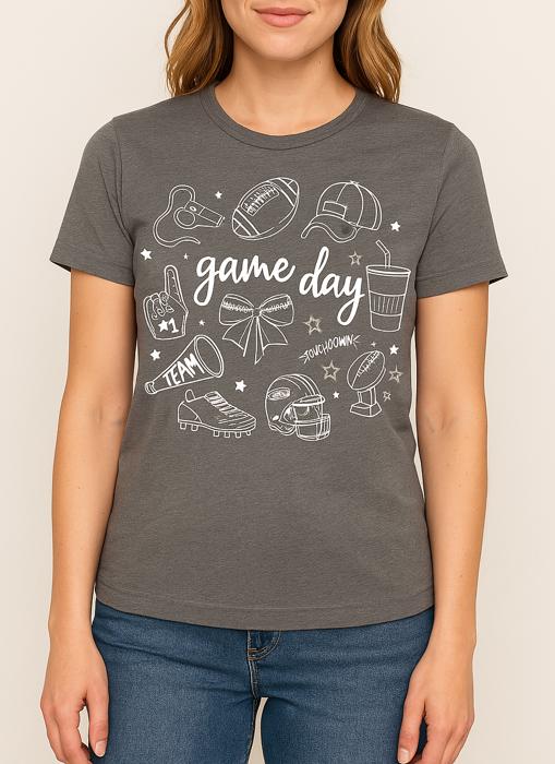 Game Day Football Graphic Tee, Bella Canvas Shirt