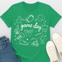  Game Day Football Graphic Tee, Bella Canvas Shirt