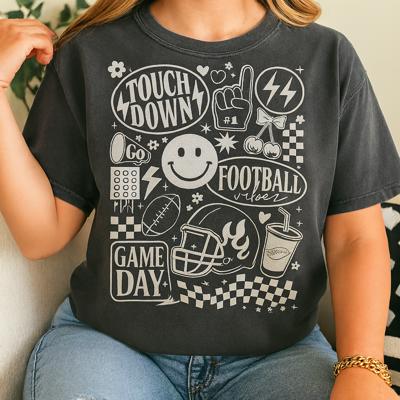 Game Day Vibes Oversized Tee, Comfort Color Tee