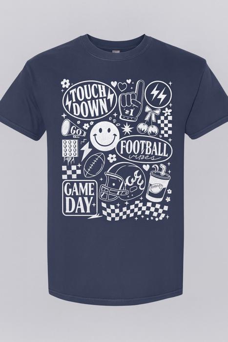 Game Day Vibes Oversized Tee, Comfort Color Tee