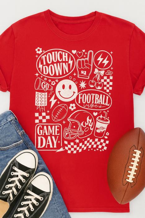 Game Day Vibes Oversized Tee, Comfort Color Tee
