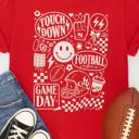  Game Day Vibes Oversized Tee, Comfort Color Tee