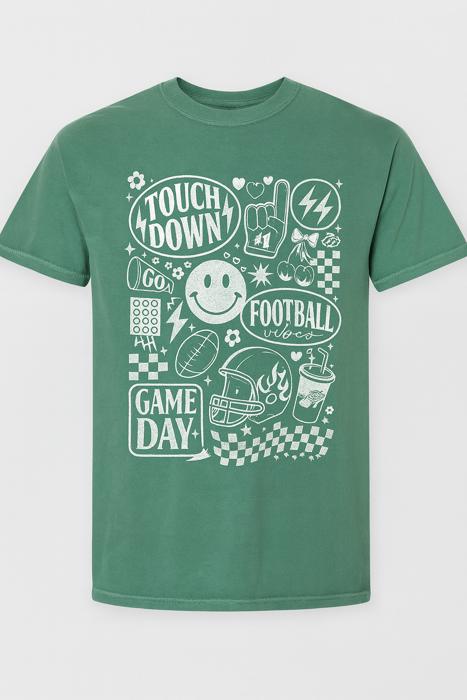 Game Day Vibes Oversized Tee, Comfort Color Tee