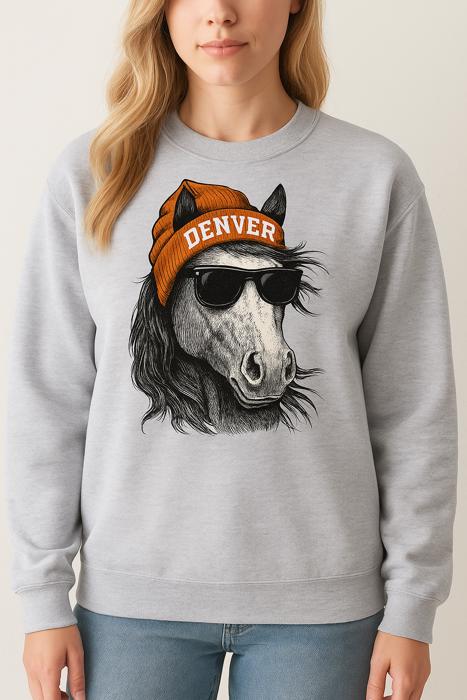 Denver Horse Sweathsirt, Mascot Sweatshirt
