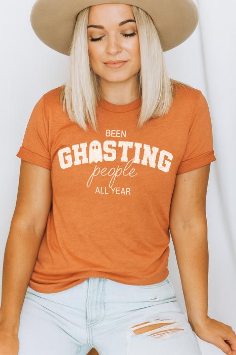 Been Ghosting People Graphic Tee, Halloween Shirt, Humor Shirt