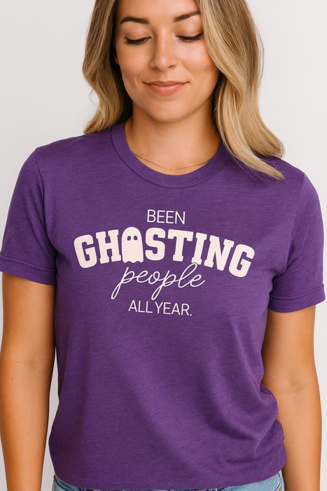 Been Ghosting People Graphic Tee, Halloween Shirt, Humor Shirt