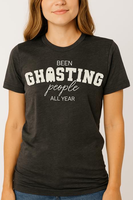 Been Ghosting People Graphic Tee, Halloween Shirt, Humor Shirt