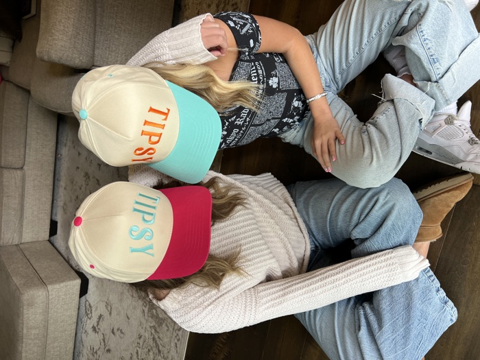 Tipsy C.C Brand Trucker Hat, Ebroidered Hat
