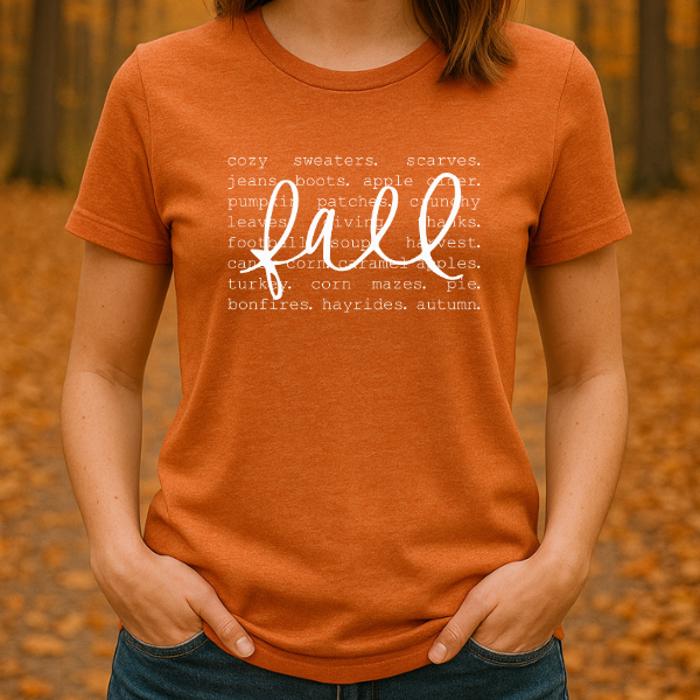 Fall Graphic Tee, Autumn Shirt, Fall Shirt