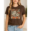  Floral Pumpkin Graphic Tee, Bella Canvas Shirt, Fall Shirt