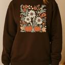  Floral Pumpkin Sweatshirt