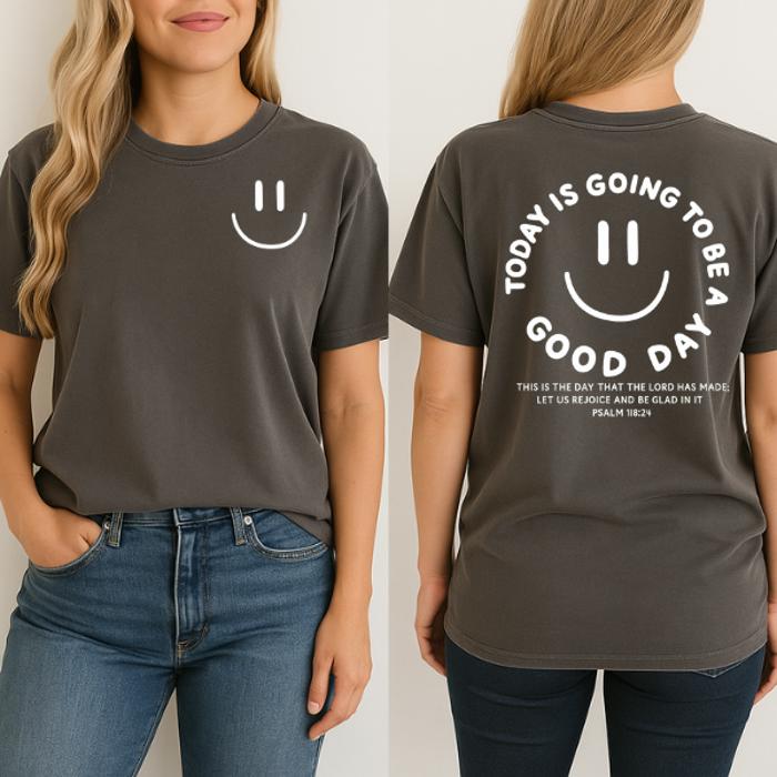 Good Day Oversized Graphic Tee, Comfort Color Tee