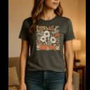  Floral Pumpkin Graphic Tee, Bella Canvas Shirt, Fall Shirt