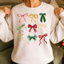  Christmas Bows Graphic Sweatshirt