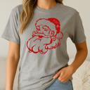  Santa Face Graphic Tee, Bella Canvas Tee