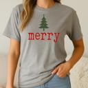  Merry Tree Graphic Tee, Bella Canvas Tee