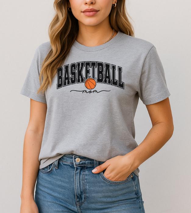 Basketball Mom Graphic Tee, Sports Mo