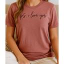 P.S. I Love You Printed Tee, Valentines Tee, Bella Canvas