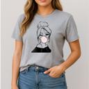  Bubble Gum Woman Graphic Tee, Bella Canvas Tee