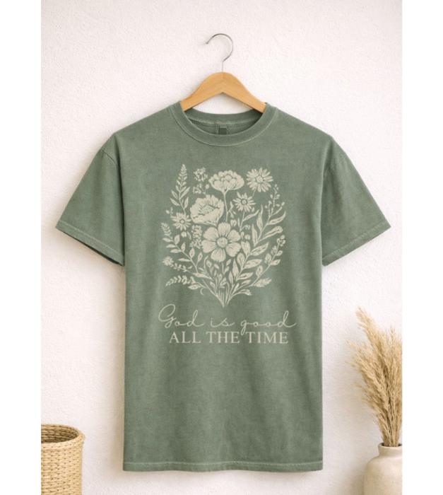 God Is Good Graphic Tee, Christian Tee, Comfort Color Tee