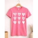  Sketched Hearts Graphic Tee, Valentines Shirt, Bella Canvas Tee