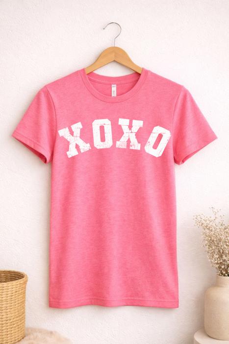 XOXO Graphic Tee, Valentines Shirt, Bella Canvas Tee