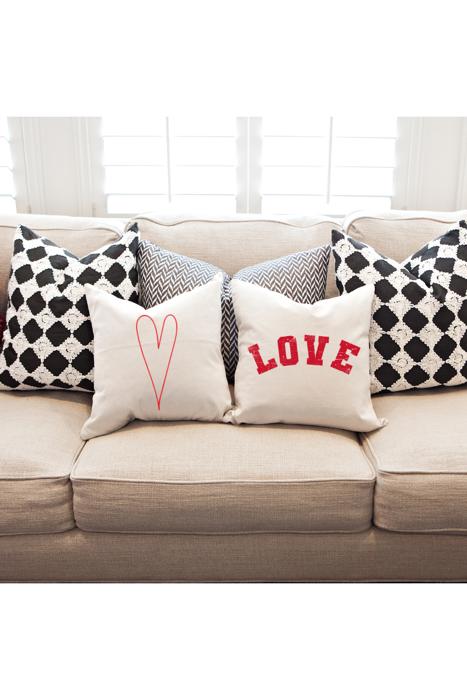 Valentine Throw Pillow Covers