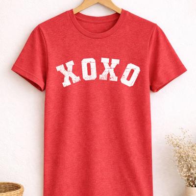XOXO Graphic Tee, Valentines Shirt, Bella Canvas Tee
