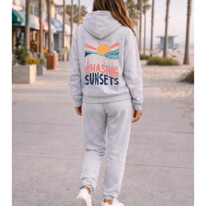 Forever Chasing Sunsets Sweat Set