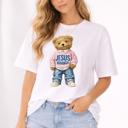  Jesus Loves You Teddy Bear Graphic Tee, Comfort Color Shirt, Christian Tee