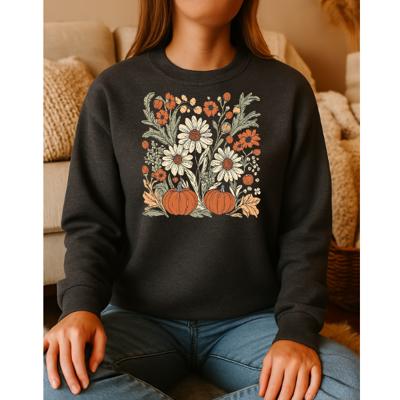 Floral Pumpkin Sweatshirt