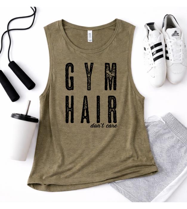Gym Hair Don't Care Muscle Tank